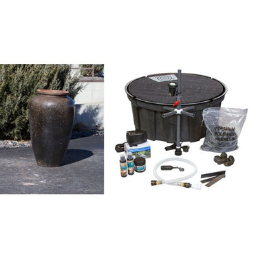 Tuscany FNT3500 Ceramic Triple Vase Complete Fountain Kit Vase Fountain Blue Thumb